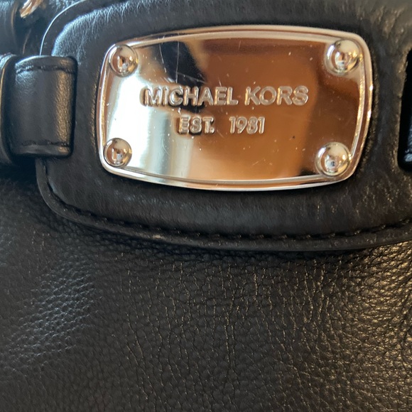 Michael Kors Black Leather Satchel - Picture 2 of 7